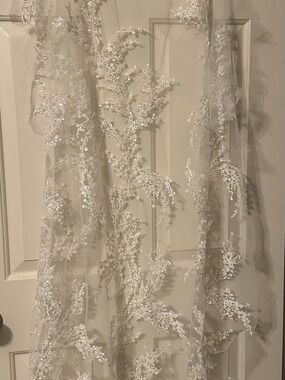 Tara Keely Ivory Lace Extra Fabric for style 22007 Elizabeth - 1 Yard